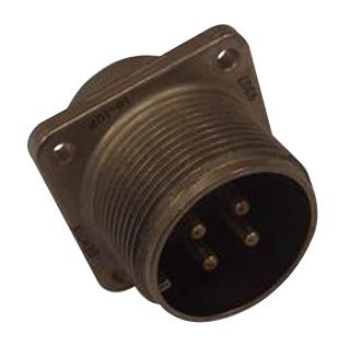 Amphenol Industrial ACC02A14S-2P-025 ACC02A14S-2P-025 Circular Connector AC Box Mount Receptacle 4 Contacts Crimp Pin Threaded 14S-2