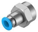 Festo QSF-3/8-8-B Pneumatic Fitting Push-In G3/8 14 bar 8 mm Brass QSF