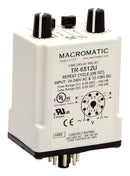 MACROMATIC CONTROLS TR-6312U TIME DELAY RELAY, DPDT, 0.2H-2H, 240V