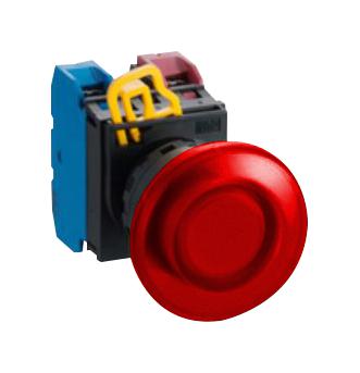 Idec YW1L-M4E10QM3R Illuminated Pushbutton Switch YW Series SPST-NO Momentary Spring Return 240 V Red