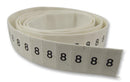 PRO Power LHS6-2TW/8 Wire Marker Pre Printed Heat Shrinkable Sleeve 8 PO (Polyolefin) White 5mm x 10mm 6 mm