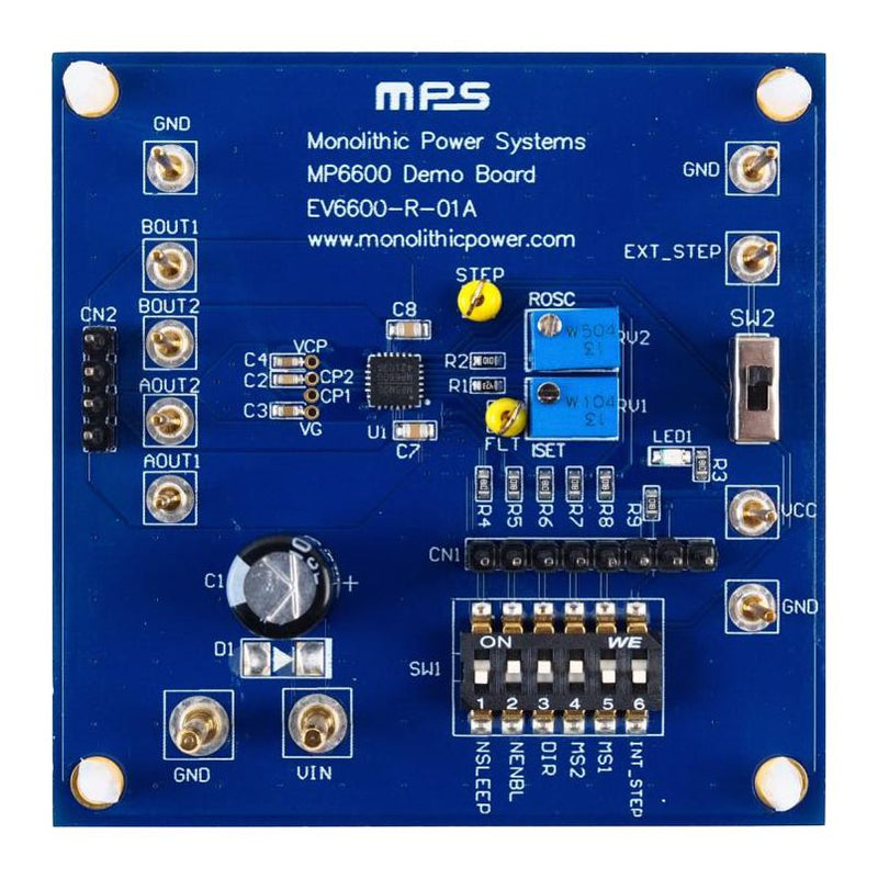 Monolithic Power Systems (MPS) EV6600-R-01A Evaluation Board MP6600 Motor Driver Stepper - Bipolar