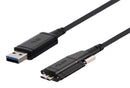 L-COM U3A00107-20M USB 3.0 Type A TO Micro B AOC Length 20M 95AC0021