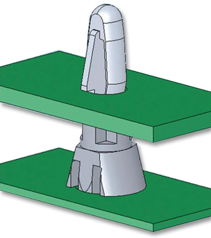 Essentra Components (FORMERLY RICHCO) CRLCBSR-12-01 PCB Support Spacer Nylon 19 mm Height 25 Pack