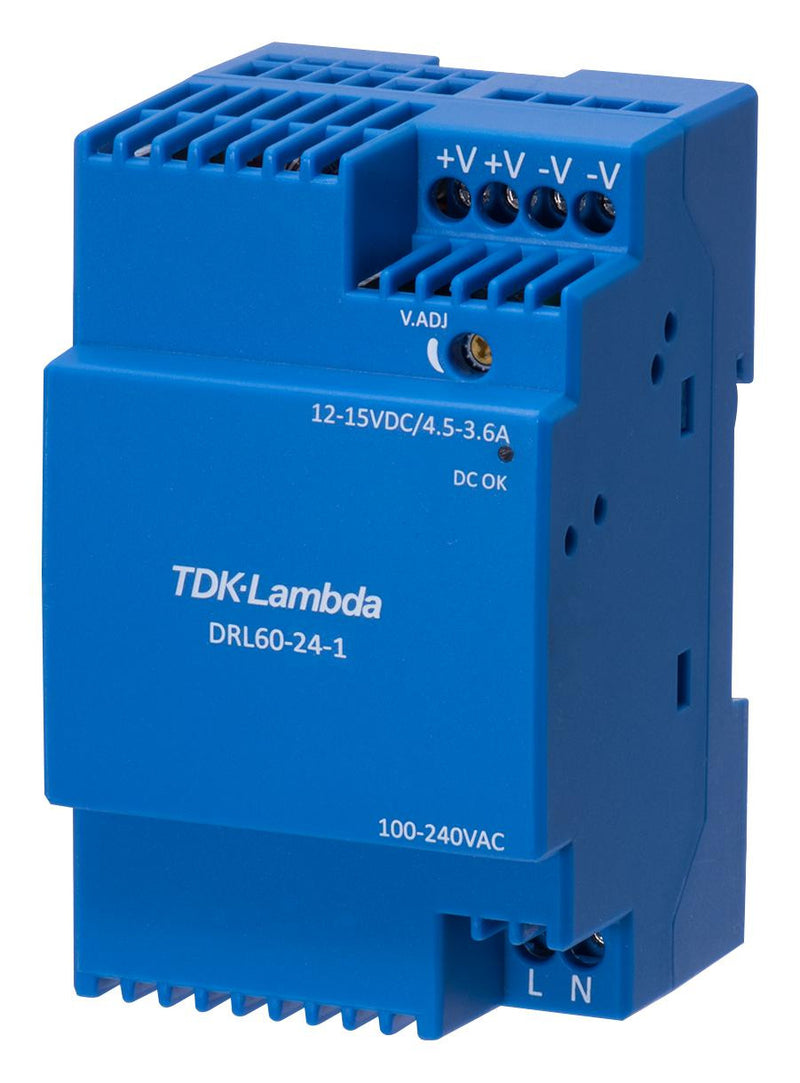 TDK-LAMBDA DRL60-12-1 POWER SUPPLY, AC-DC, 12V, 4.5A