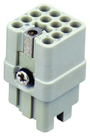 TE Connectivity T2080122201-000 T2080122201-000 Heavy Duty Connector HQ Insert 12+PE Contacts H3A Receptacle