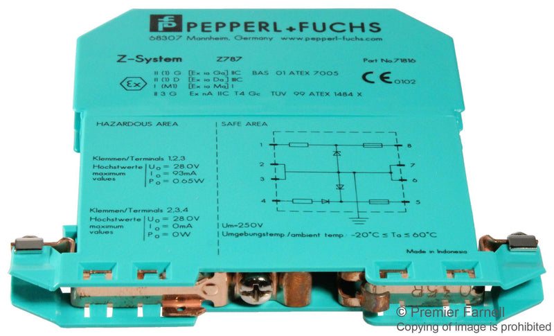 PEPPERL+FUCHS PA Z787 ZENER BARRIER