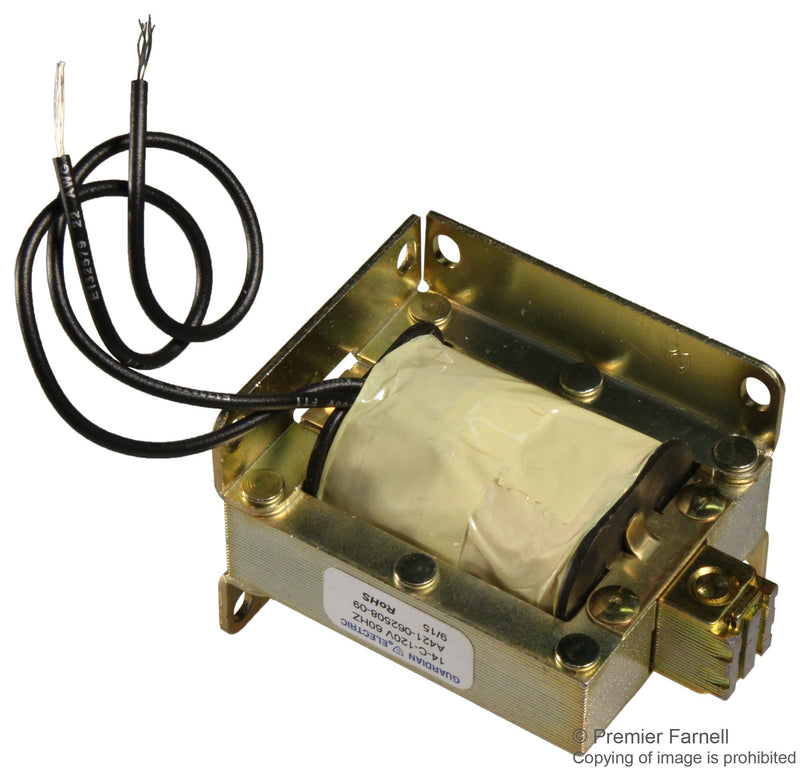 GUARDIAN ELECTRIC 18-C-120AC SOLENOID LAMINATED FRAME PULL CONTINUOUS