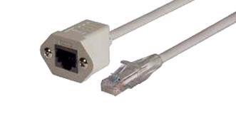 L-COM TRDC5EXTF-3 TRDC5EXTF-3 Enet Cable CAT5E RJ45 PLUG-RCPT 3FT