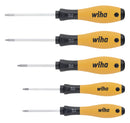 Wiha 27253 Screwdriver Set Softfinish Series ESD Torx Screwdrivers 5Pcs