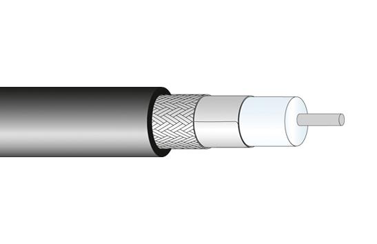 HUBER+SUHNER 85021562 Coaxial Cable Spuma 195-FR-01 4.98mm 50ohm 100m