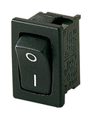 Marquardt 01834.6103-00 Rocker Switch Non Illuminated Dpdt Black Panel 10 A