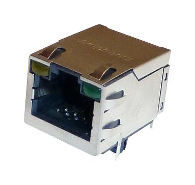 Amphenol ICC RJE6018854A1 RJ45 Conn R/A Jack 8P8C 1PORT TH New