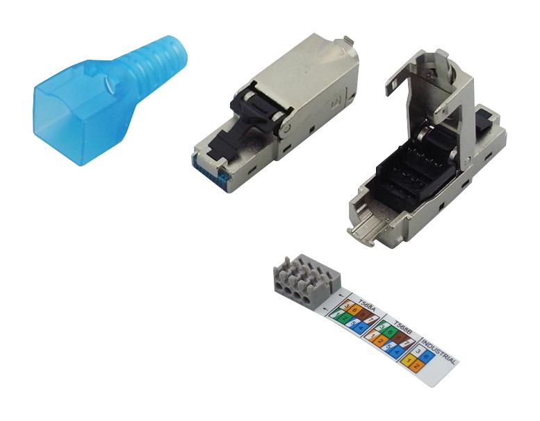 TUK Pgsmc Modular Connector RJ45 Plug 1 x Port 8P8C Cat6a Cable Mount