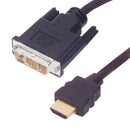 L-COM HD-DVI-MM-2 Cable Hdmi PLUG/DVI-D Plug 6.6 BLK