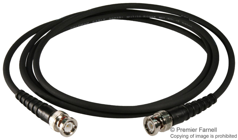 MULTICOMP SPC20864 COAXIAL CABLE, 72IN, BLACK