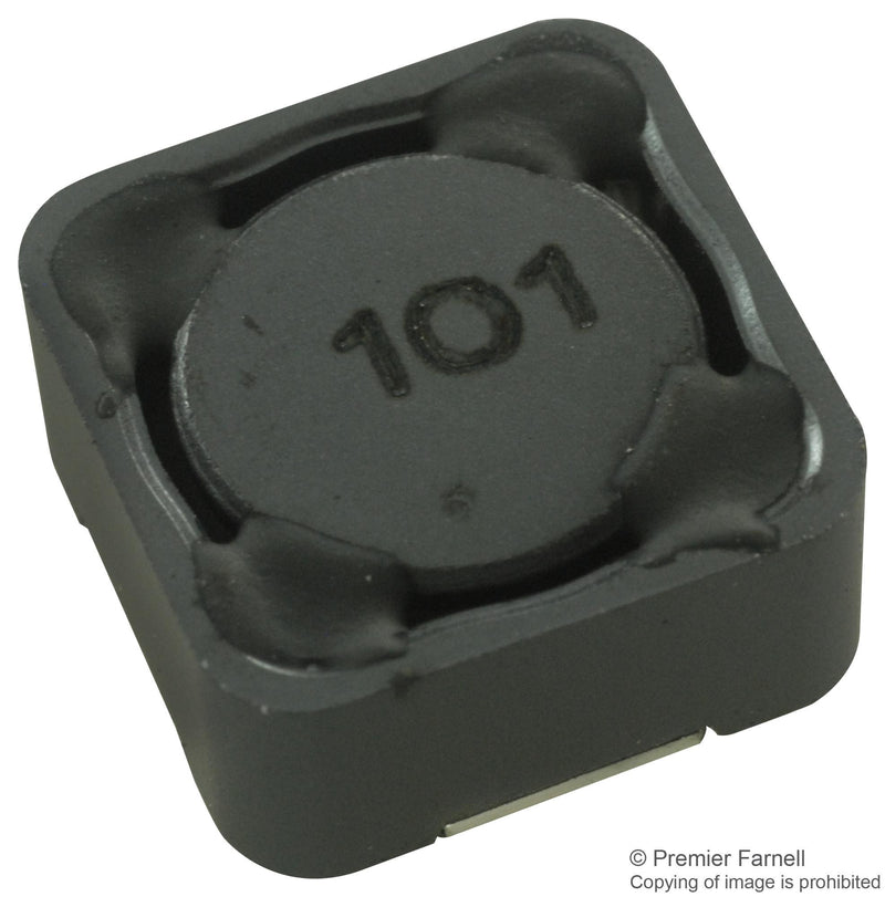 BOURNS SRR1260-101M. INDUCTOR, SHIELDED, 100UH, 1.7A, SMD