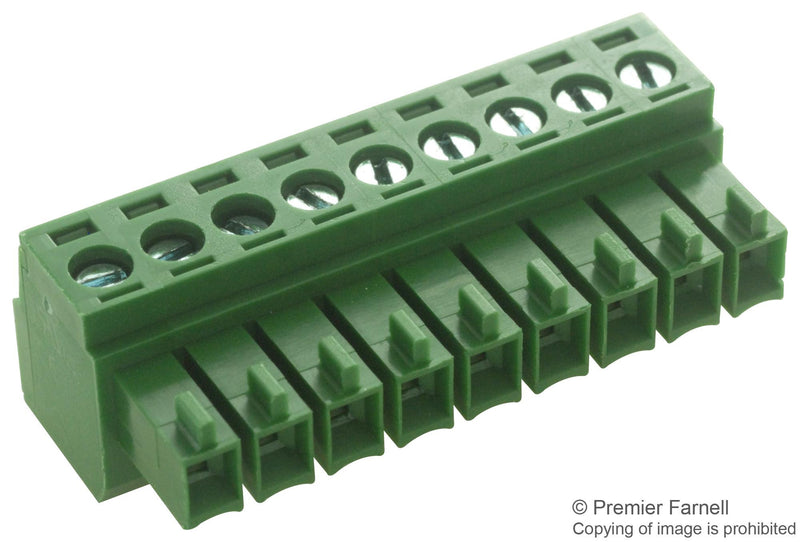 MULTICOMP MC420-35009 TERMINAL BLOCK PLUGGABLE, 9 POSITION, 26-16AWG