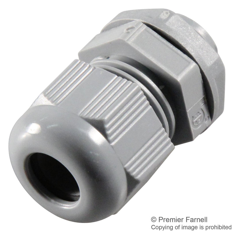 PRO Power PP001661 Cable Gland PG IP68 IP69K PG11 5 mm 10 Nylon (Polyamide) Grey