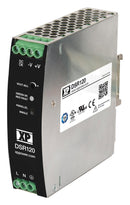 XP Power DSR120PS24 AC/DC DIN Rail Supply (PSU) 1 Output 120 W 24 V 5 A