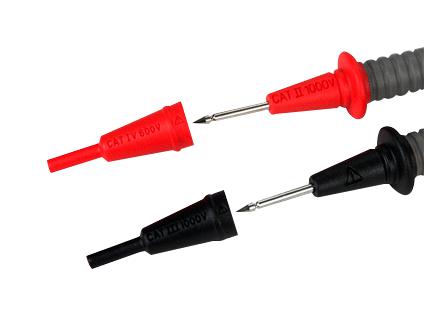 B&K Precision TL37 Test Lead Set Tip Probe Banana Plug Shrouded 1 kV 10 A Black Red