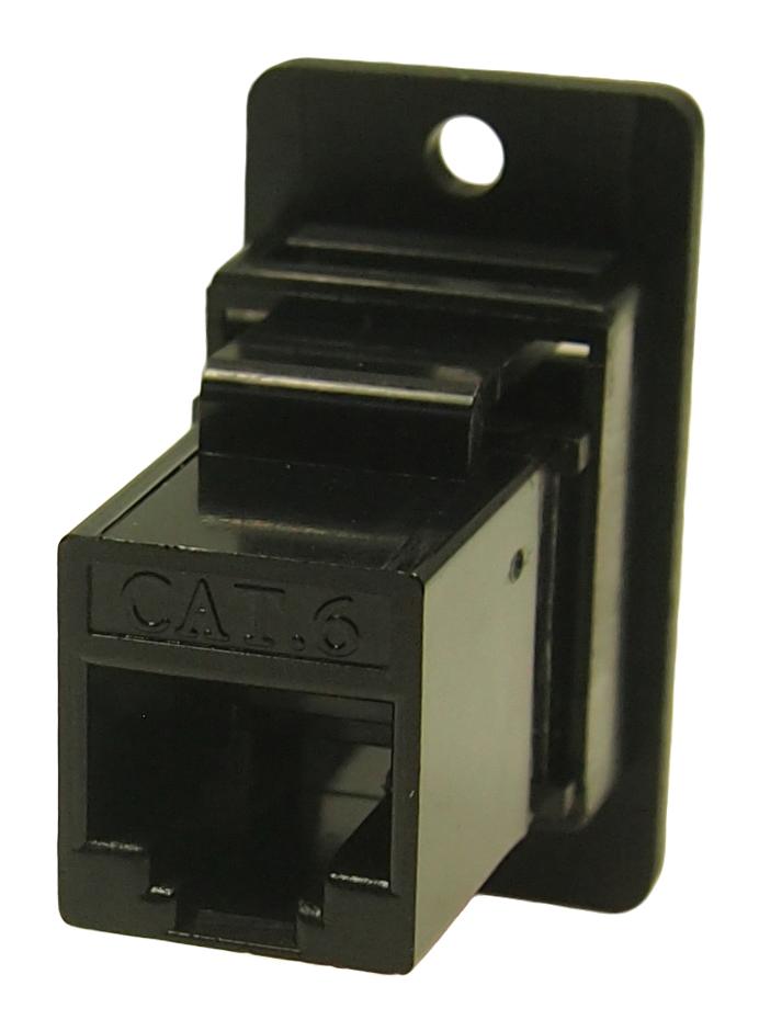 Cliff Electronic Components CP30622X1 CP30622X1 In-Line Adapter Cat6 RJ45 Adaptor Slim Feedthrough Jack 8 Ways