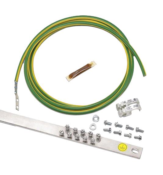 Panduit Rgrkcbnjy Enclosure Accessory Retrofit Rack Grounding Busbar and Jumper Kit