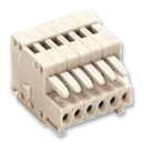 WAGO 733-105 Pluggable Terminal Block, 2.5 mm, 5 Ways, 28 AWG, 20 AWG, 0.5 mm&sup2;, Clamp