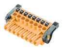 Weidmuller 1002310000 Pluggable Terminal Block 5.08 mm 5 Ways 26 AWG 12 2.5 mm&sup2; Push In