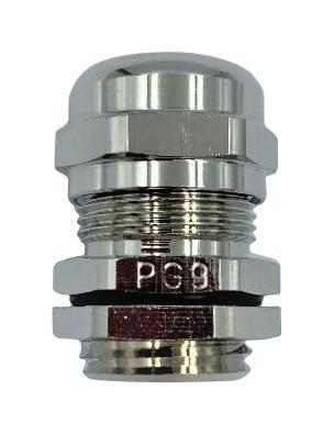 PRO Elec PELB0203 Cable Gland PG9 5 mm 8 Brass NBR (Nitrile Butadiene Rubber) Nylon 6.6 (Polyamide 6.6)