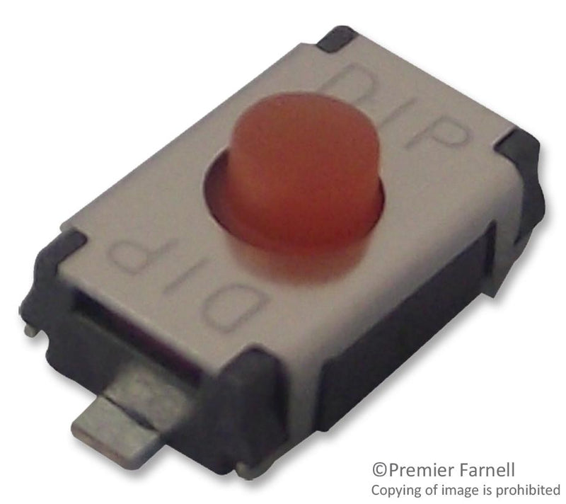 MULTICOMP MCTAEF-25S-V Tactile Switch, Non Illuminated, 24 V, 25 mA, 450 gf, Solder, MCTAEF Series