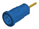 Hirschmann Test and Measurement 972363102 Banana Connector Socket Panel Mount 24 A 1 kV Gold Plated Contacts Blue