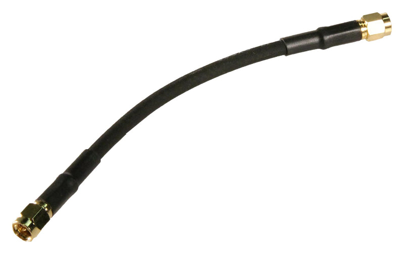 Amphenol RF 135101-04-06.00 Coaxial Cable Assembly RG-58 6IN Black