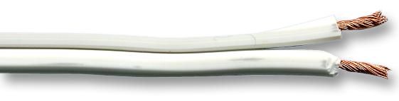 PRO POWER 2X463 WHI Multicore Unscreened Cable, Figure 8 Twin, White, 2 Core, 0.34 mm&sup2;, 328 ft, 100 m