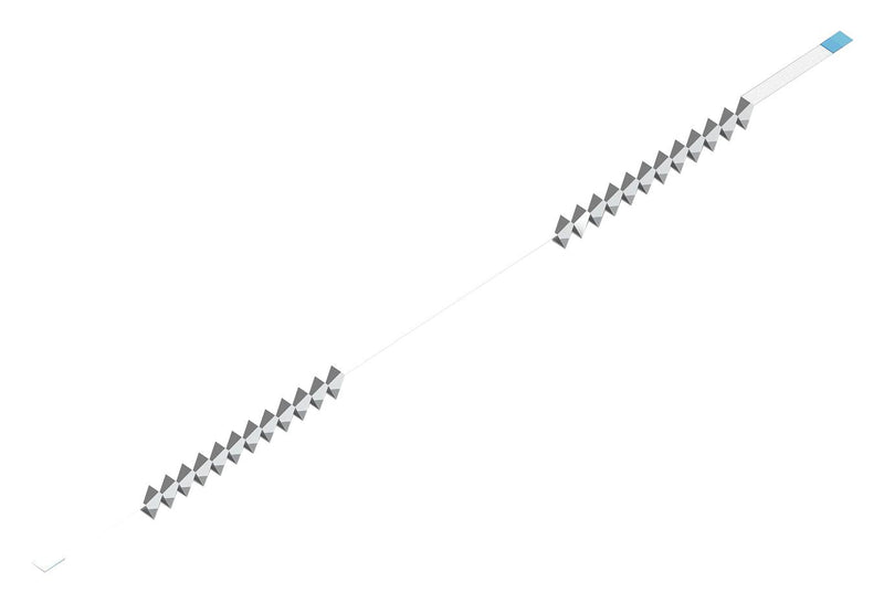 Wurth Elektronik 687730225002 687730225002 FFC / FPC Cable 30 Core 0.5 mm Opposite Sided Contacts 19.7 " 500 White