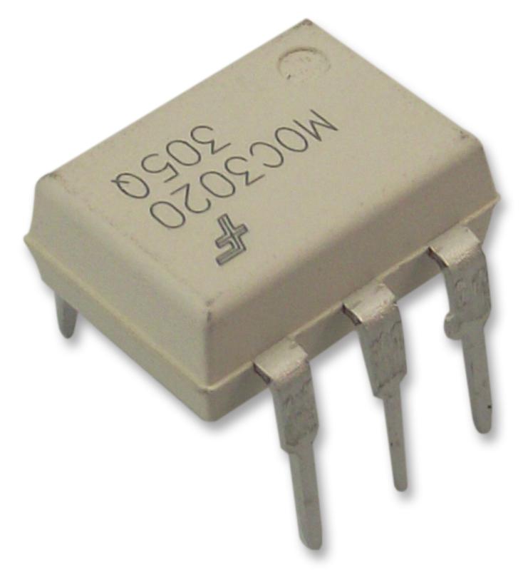 ON Semiconductor MOC3020-M Optocoupler Triac Output DIP 6 Pins 5.3 kV Non Zero Crossing 400 V