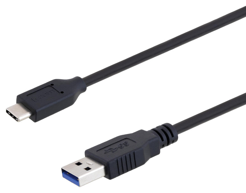 L-COM U3A00015-03M USB Cable Type A Plug to C 300 mm 11.8 " 3.0 Black New