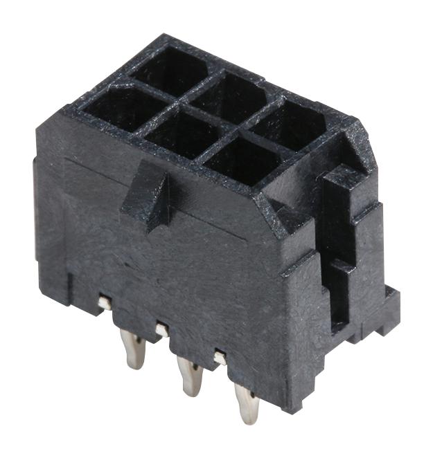 Molex 44914-0601 Wire-To-Board Connector 3 mm 6 Contacts Header Micro-Fit 3.0 CPI 44914 Series Through Hole