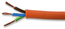 PRO POWER 3183Y-0.75MMORN100M Round Mains Cable 3183Y 3-Core 6A Orange 0.75mm&sup2; x 100m