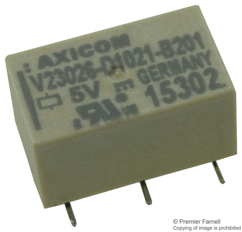 AXICOM - TE CONNECTIVITY V23026D1021B201 *X020 RELAY, SIGNAL, SPDT, 150VAC, 125VDC, 1A