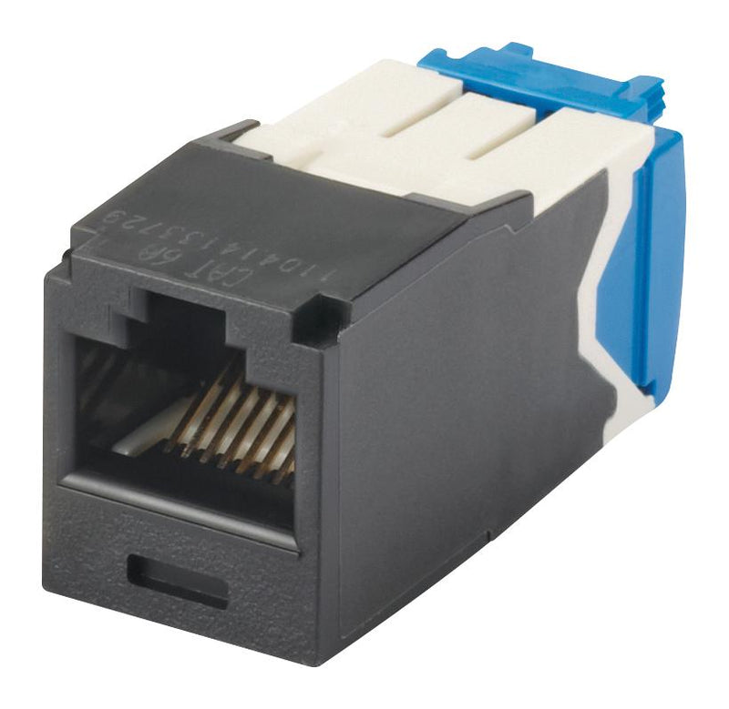 Panduit CJ6X88TGBL CJ6X88TGBL Modular Connector RJ45 Jack 1 x (Port) 8P8C Cat6a Cable Mount