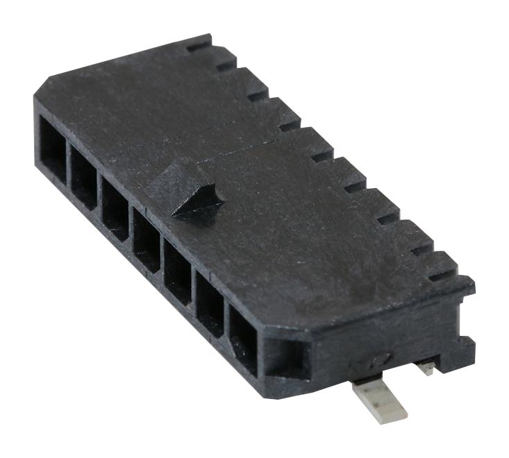 Molex 43650-0712 43650-0712 Pin Header Power 3 mm 1 Rows 7 Contacts Surface Mount Right Angle Micro-Fit 3.0 43650