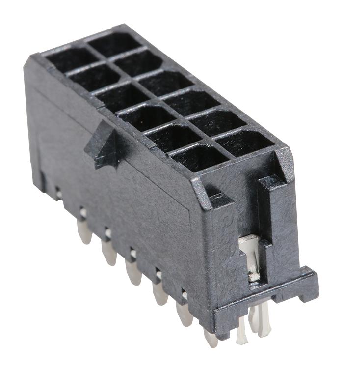 Molex 43045-1224 Pin Header Power 3 mm 2 Rows 12 Contacts Through Hole Straight Micro-Fit 3.0 43045 Series