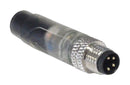 Bulgin Limited PXPPNP08FIM04ACL030PVC Sensor Cable M8 Plug Free End 4 Positions 3 m 9.8 ft PXP