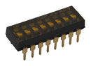 C&amp;K Components SDA10H0SBR DIP Switch 0.1A 5VDC 10 POS SMD