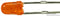 LUMEX SSL-LX3044AD LED, AMBER, T-1 (3MM), 15MCD, 605NM