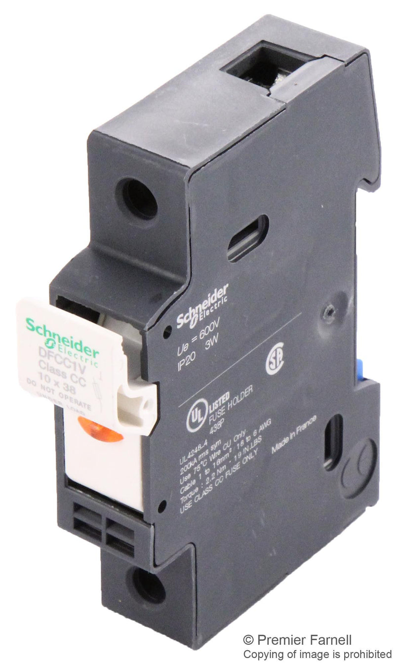 SQUARE D BY SCHNEIDER ELECTRIC DFCC1V FUSE-DISCONNECTOR, 1 POLE, DIN RAIL