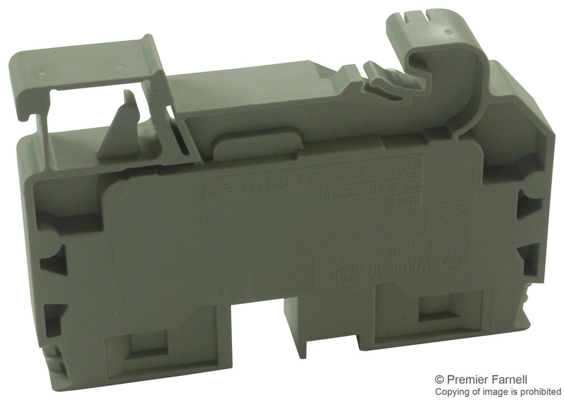 WIELAND ELECTRIC 56.710.0055.0 TERMINAL BLOCK, DIN RAIL, 2 POSITION, 16-6AWG