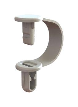 Essentra Components CH-2-10 CH-2-10 Cable Hanger Push IN PP Natural