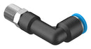 Festo QSLL-1/8-6 Pneumatic Fitting Push-In L-Fitting R1/8 14 bar 6 mm PBT (Polybutylene Terephthalate) Qsll